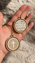 Chaveiro Giratório Cristão